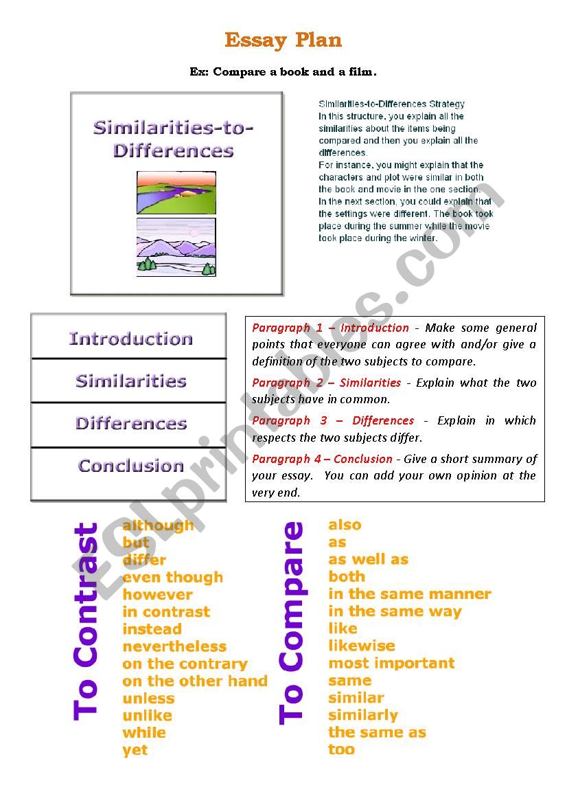 Essay plan worksheet