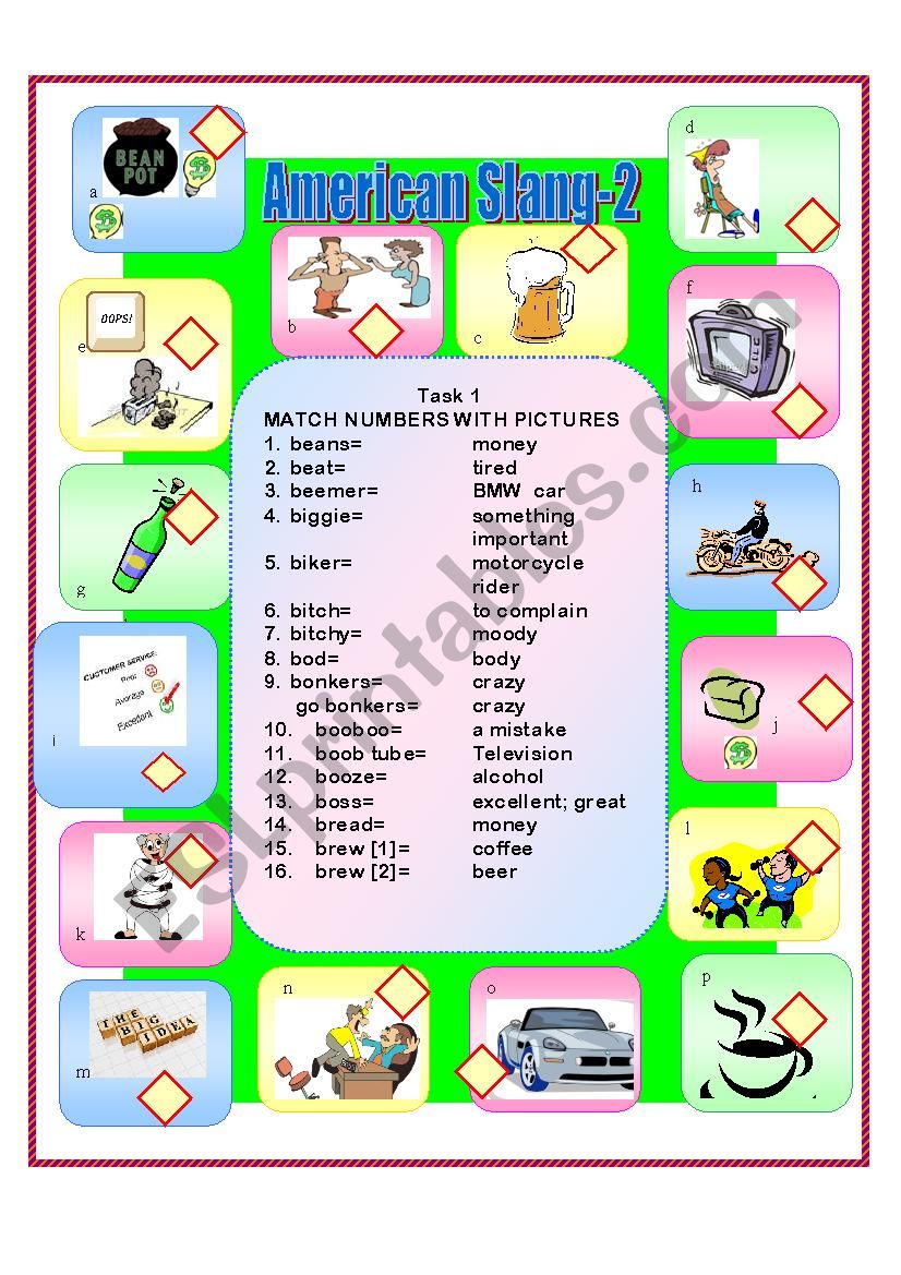 American Slang-2 worksheet