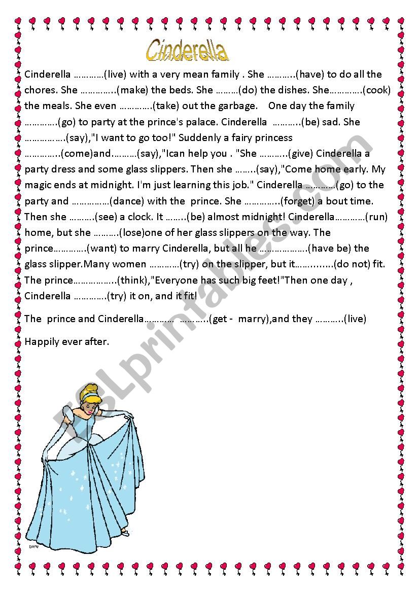 Cinderella worksheet