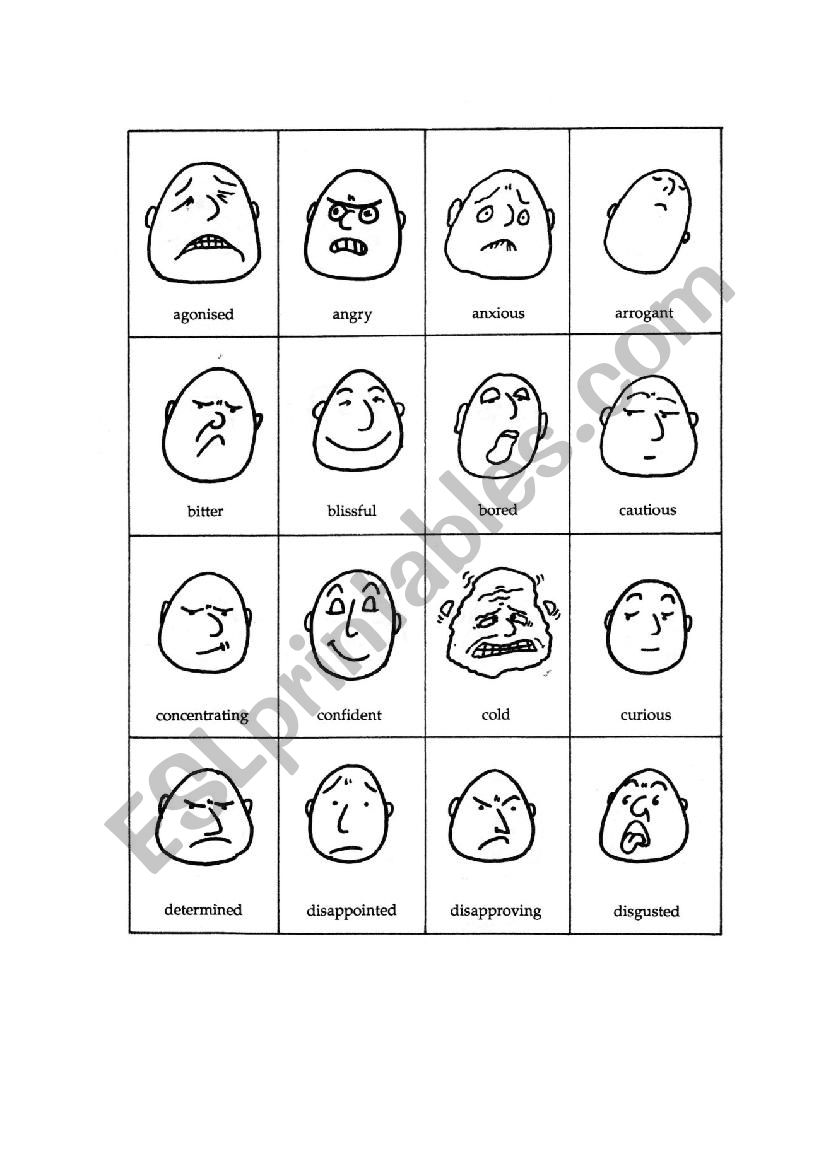 Emotions worksheet