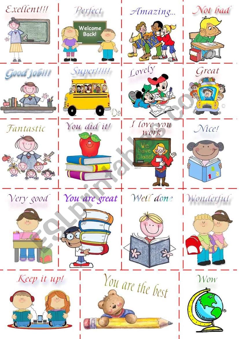 REWARD STICKERS worksheet