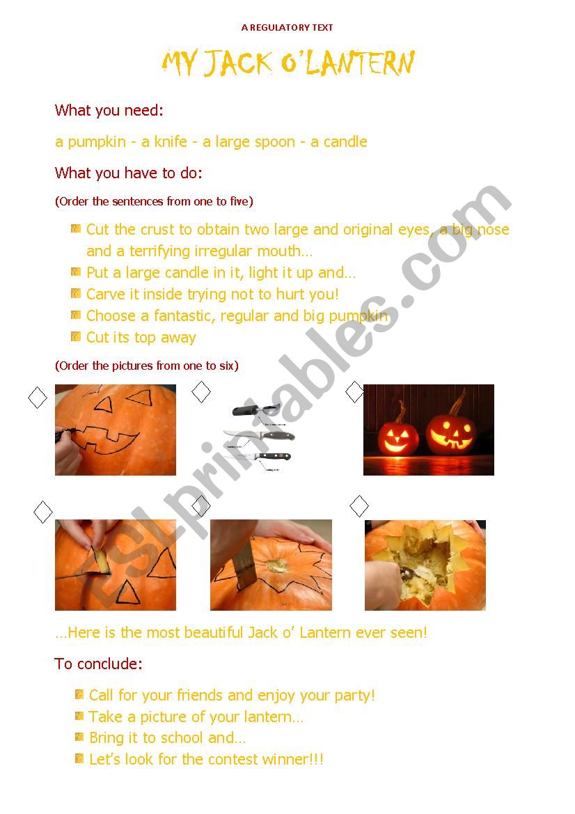 How to make my own Jack oÂ´ Lantern