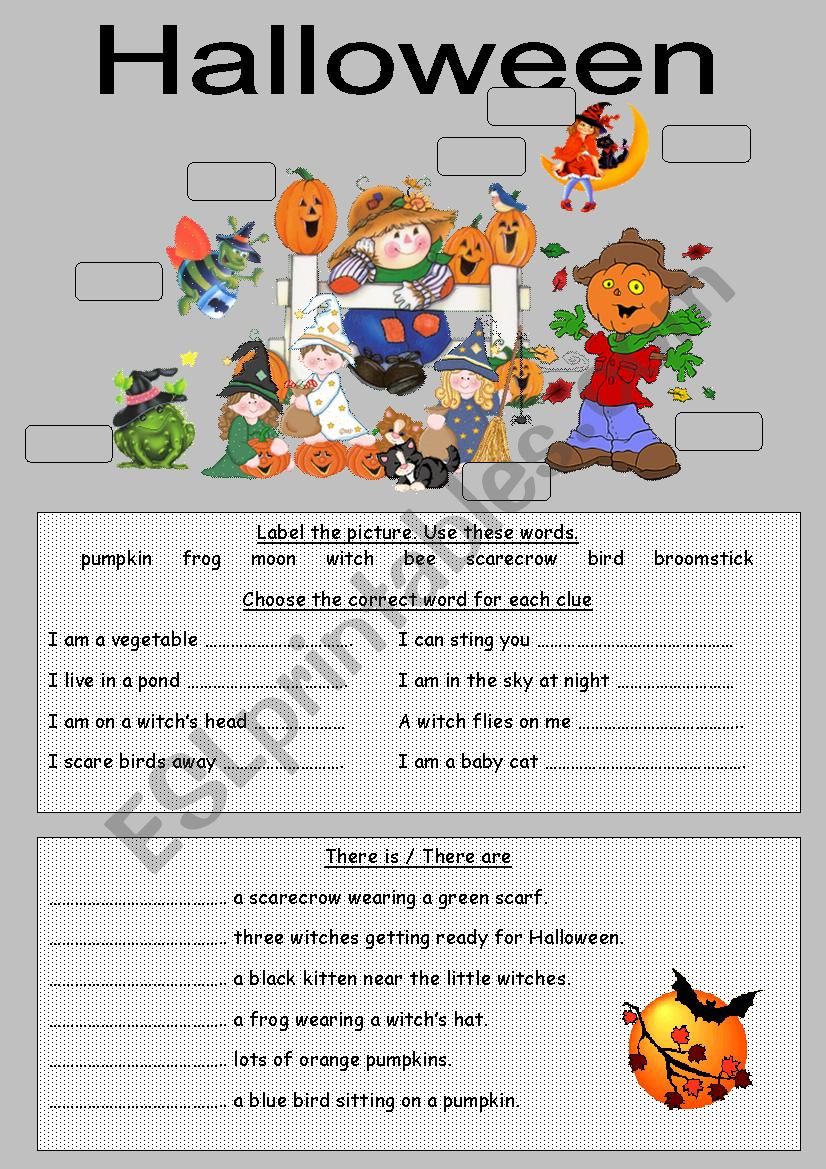 Halloween worksheet