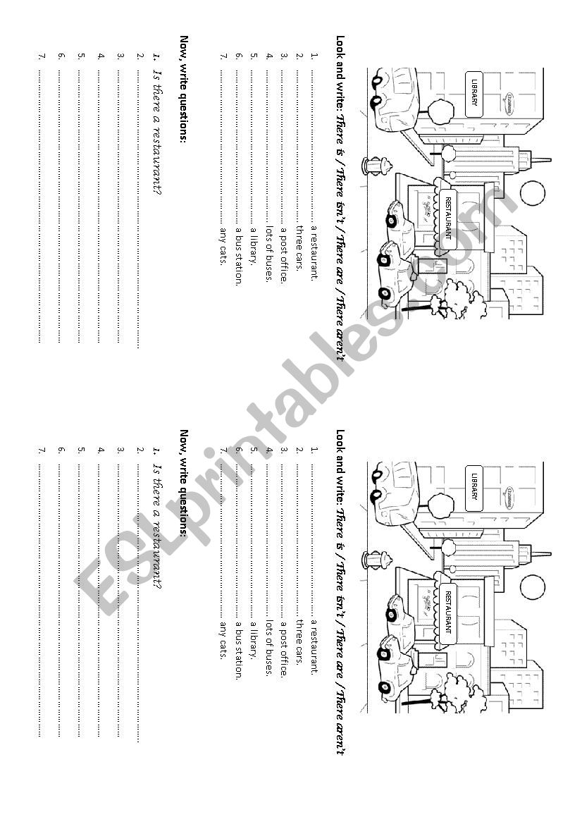 There is, there are  worksheet