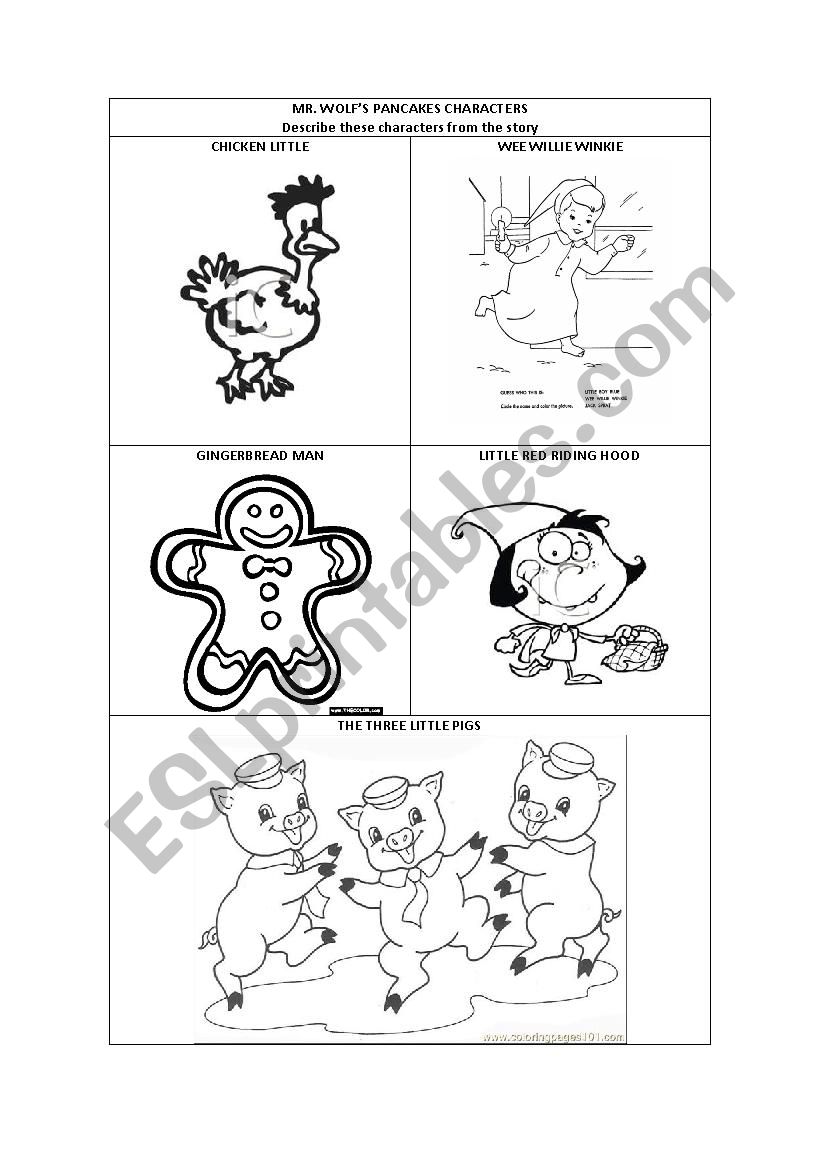 Mr. Wolf´s Pancakes worksheet Mr. Wolf´s Pancakes worksheet