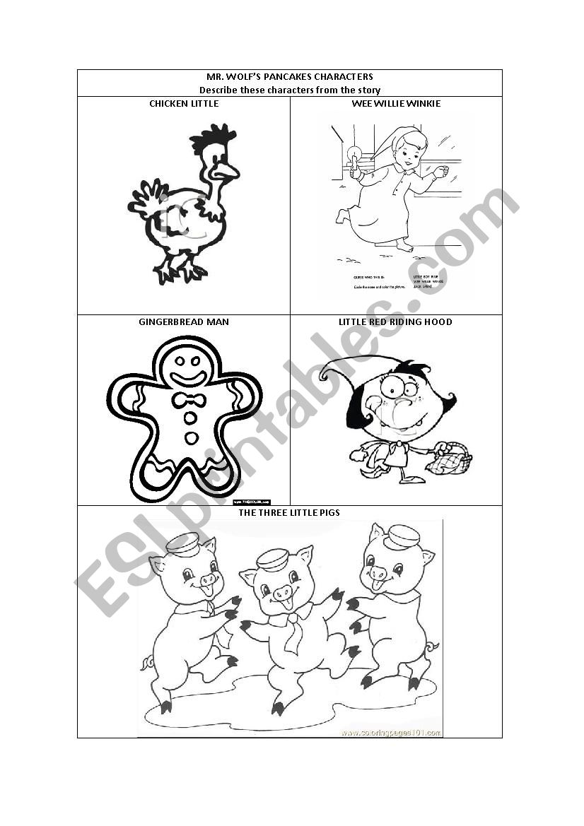 Mr. Wolfs Pancakes worksheet