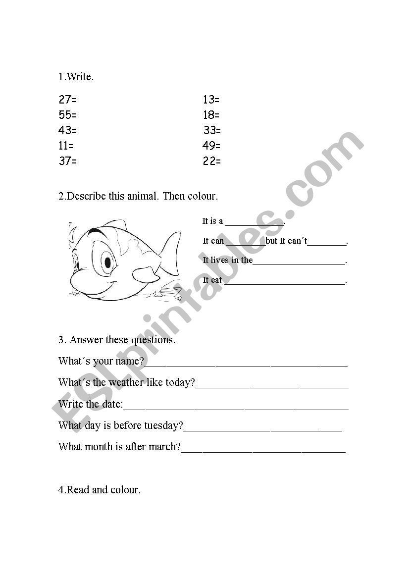 Test worksheet