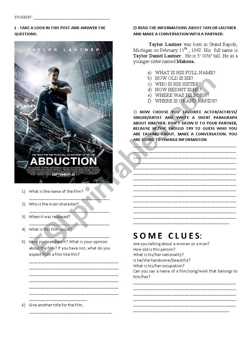 ABDUCTION - CONVERSATION CLASS