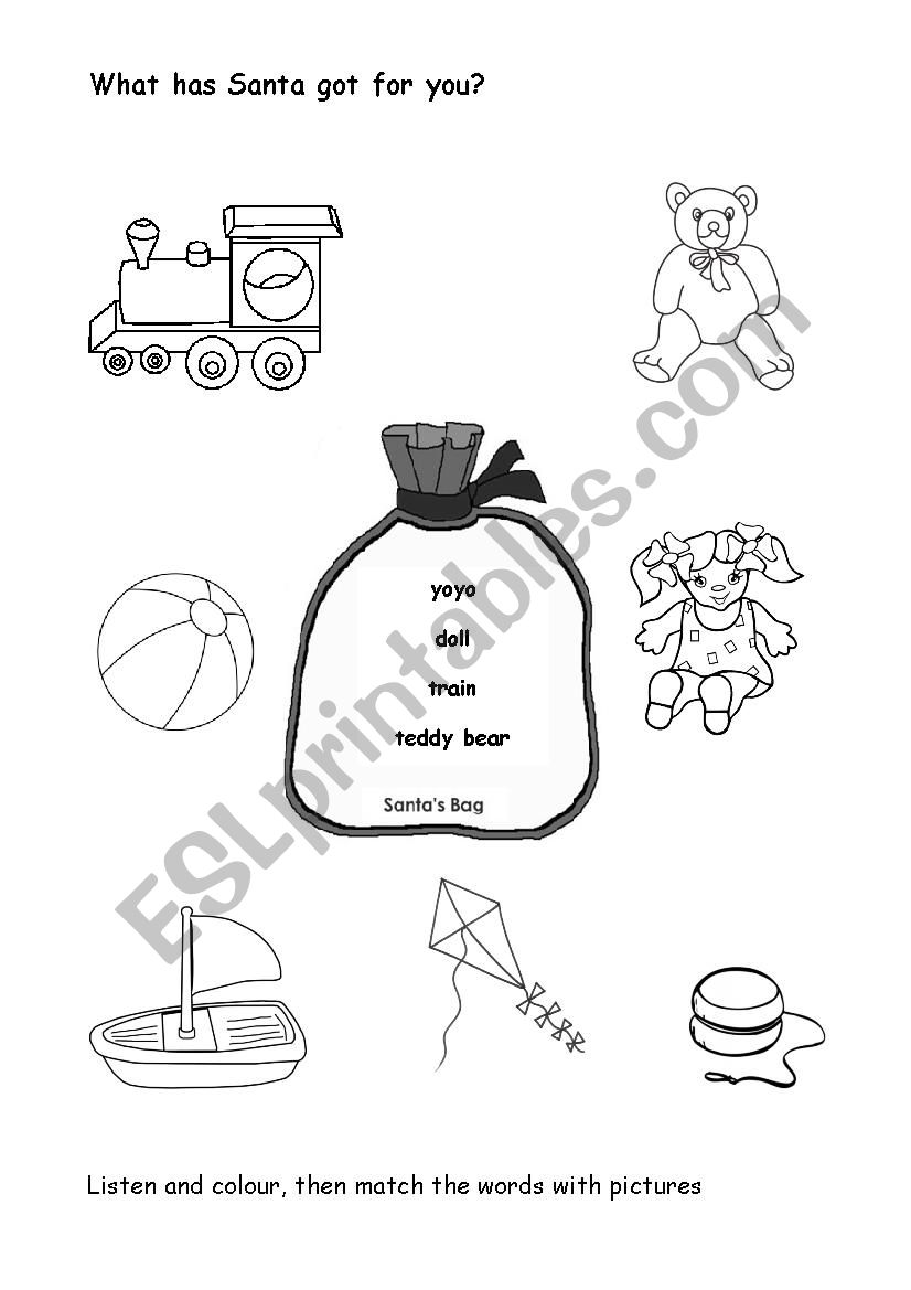 Easy Toys Worksheet worksheet