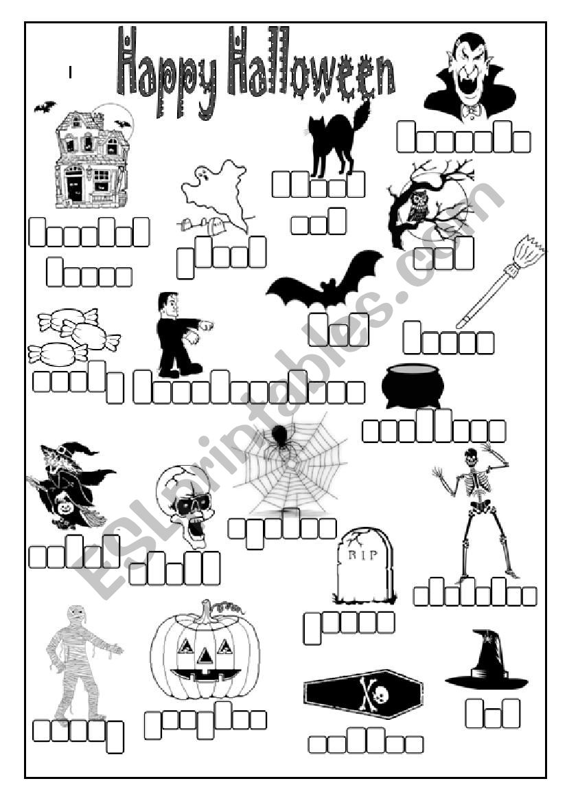 Halloween worksheet