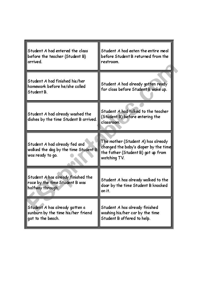 actout worksheet