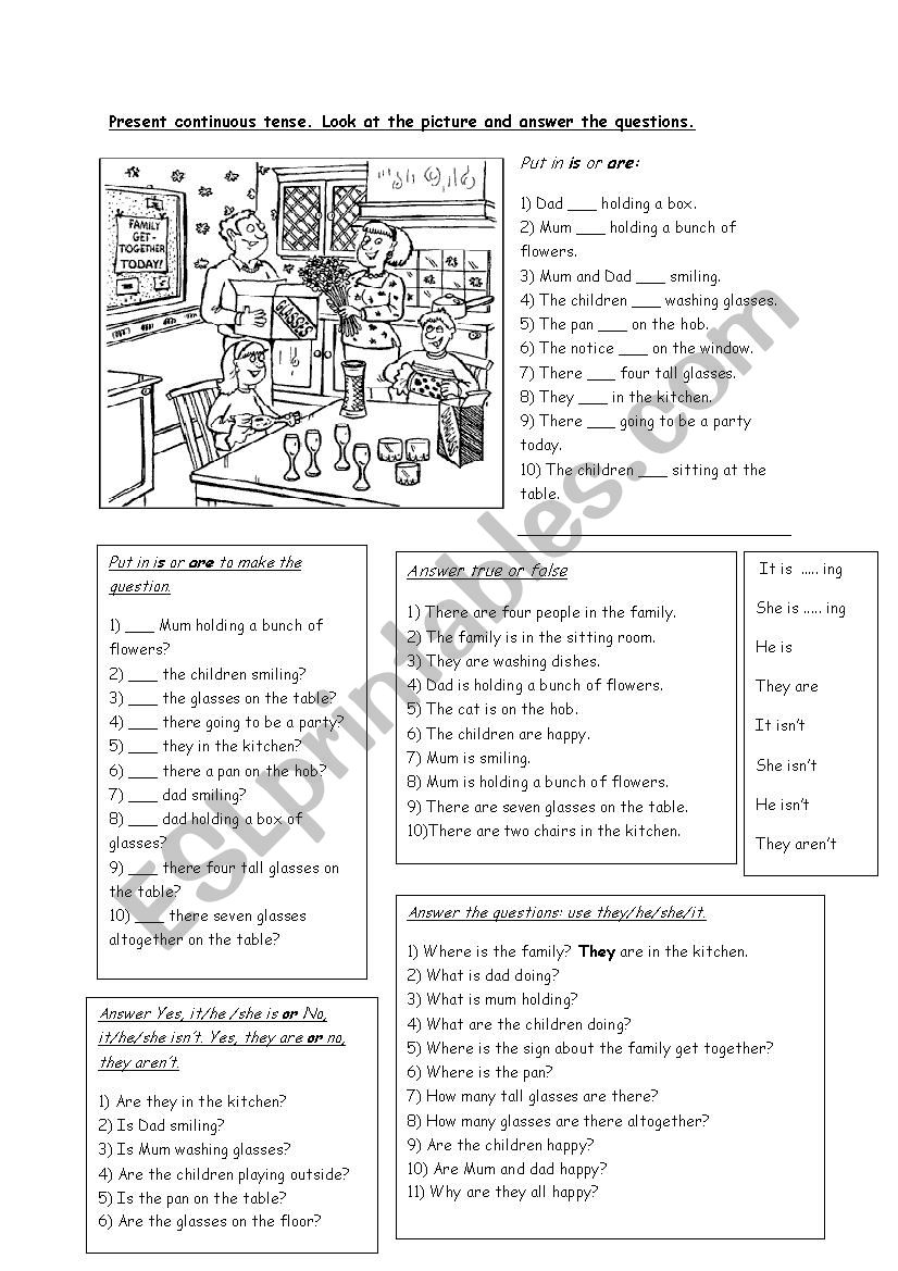 What are they doing? worksheet