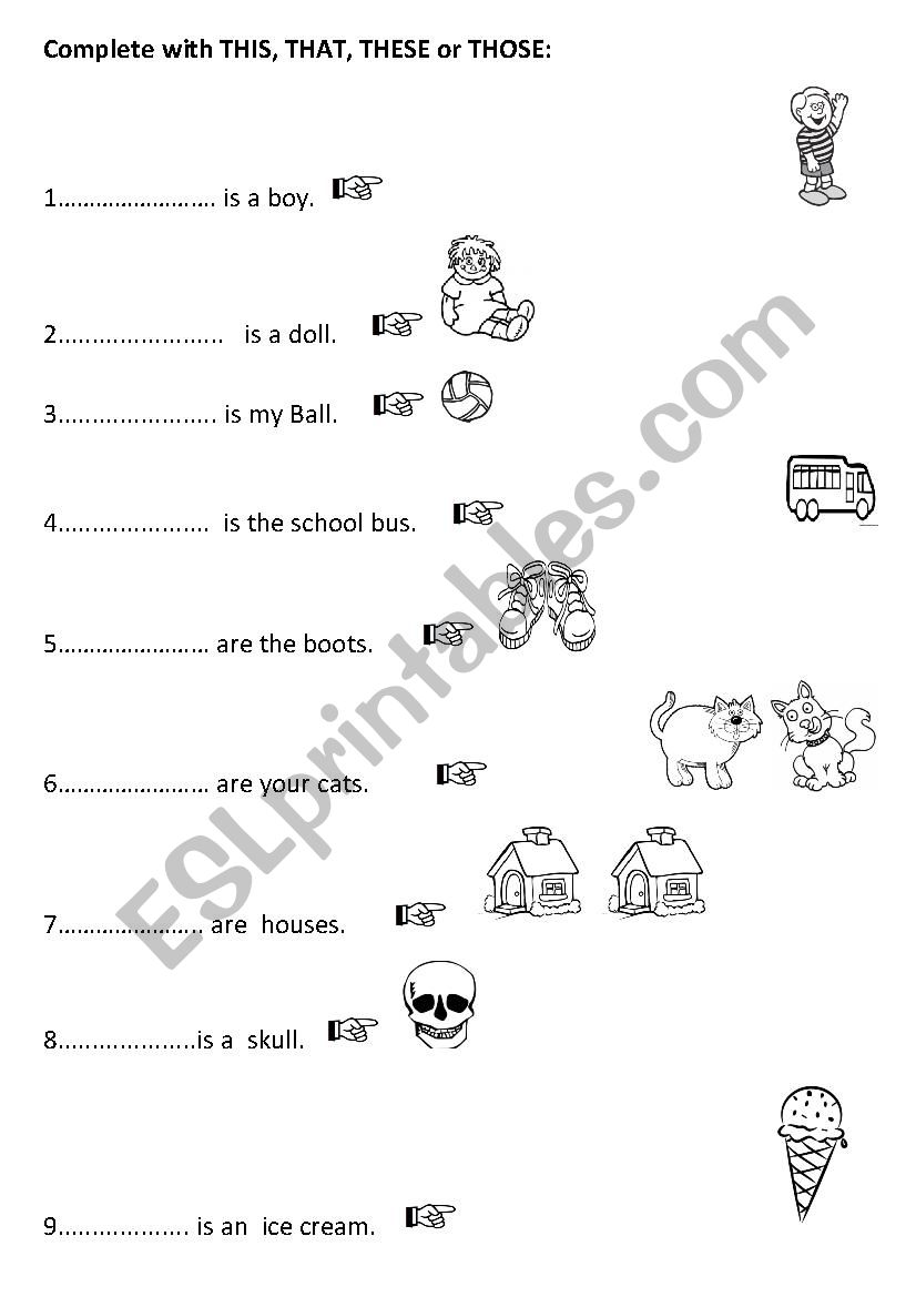 THIS-THAT-THESE-THOSE worksheet