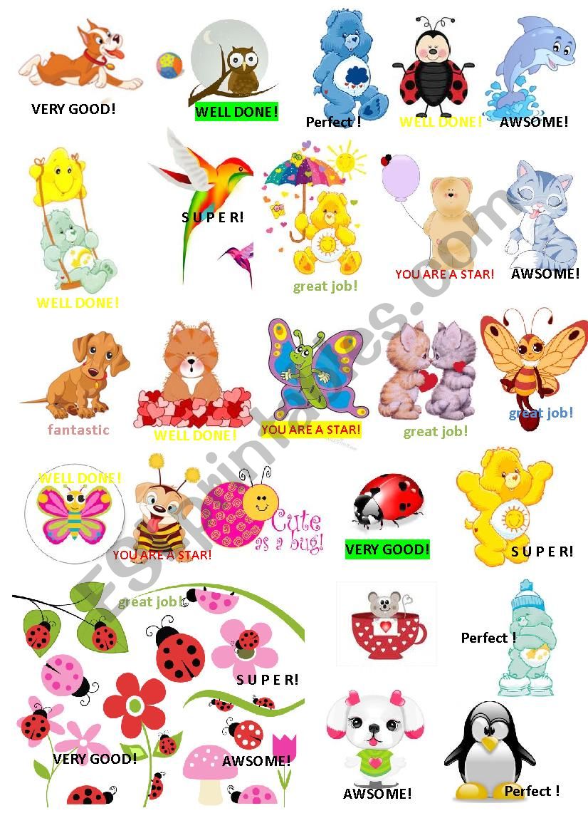 award stickers worksheet