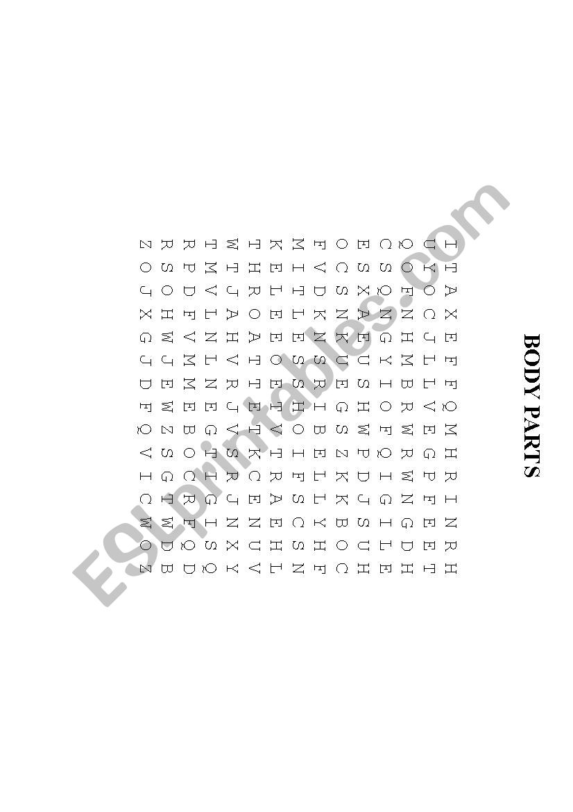 bordy parts worksheet