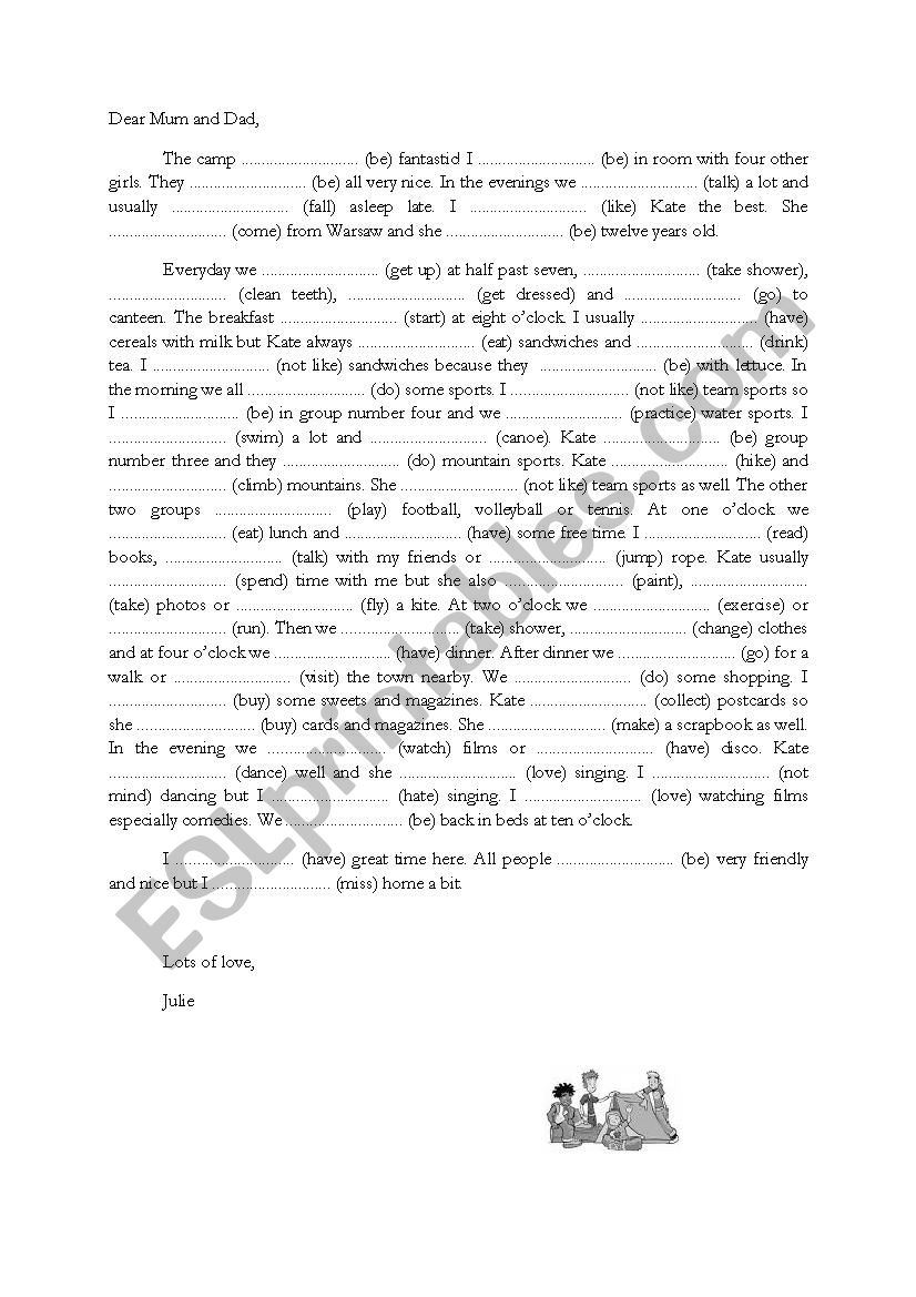 present simple worksheet