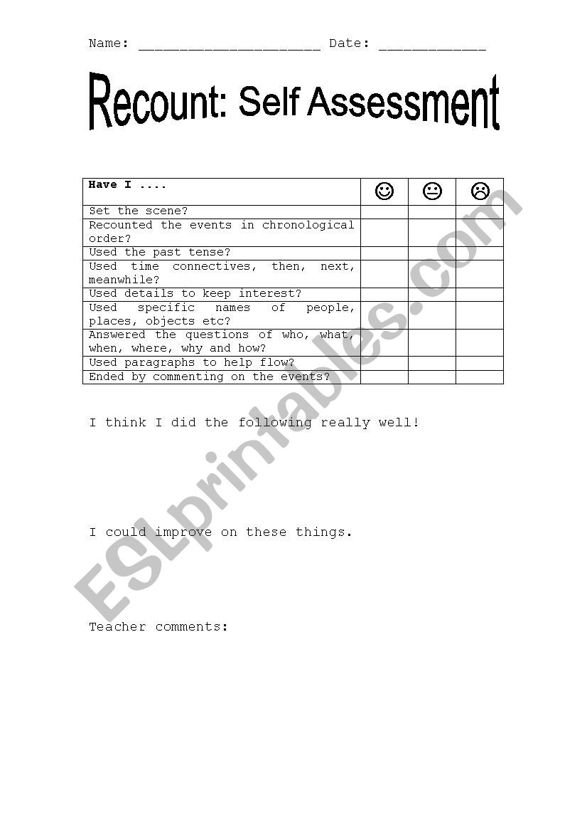 recount_self_assessment worksheet