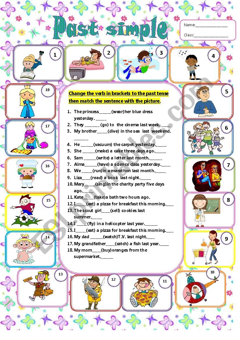 Past Simple worksheet