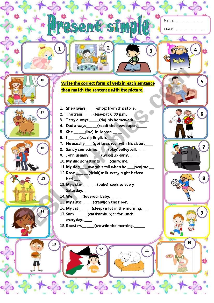 Present Simple worksheet