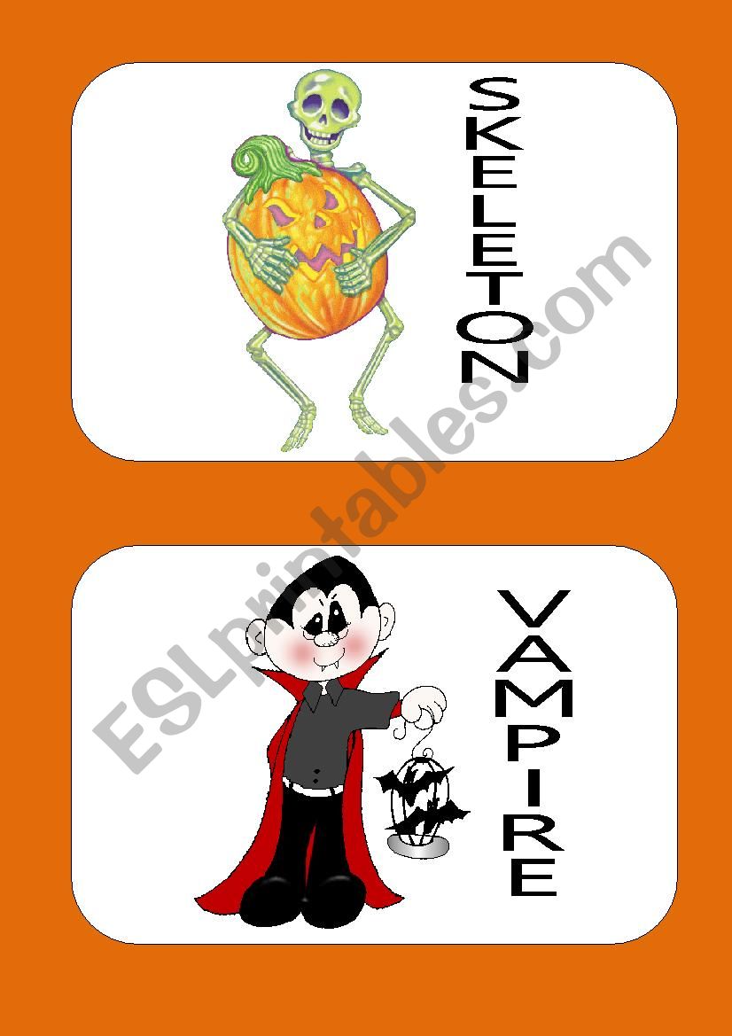 Halloween Flashcards 1 worksheet