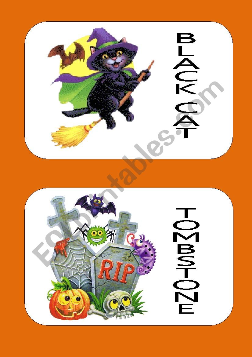 Halloween Flashcards 2 worksheet