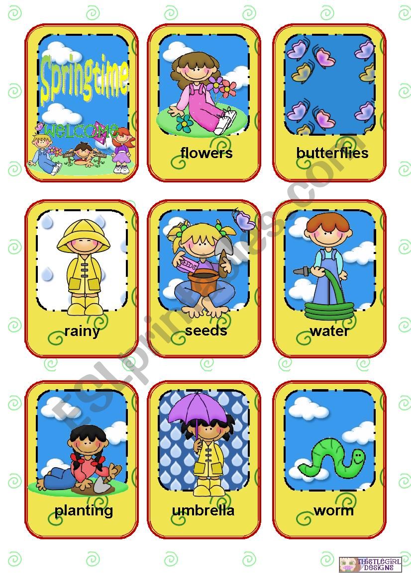 Seasons Flashcards - Part 3 - Spring