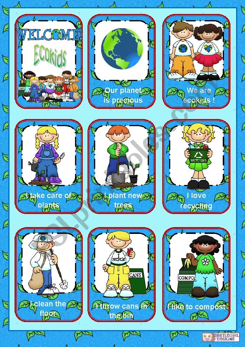 Precious planet - Ecokids worksheet