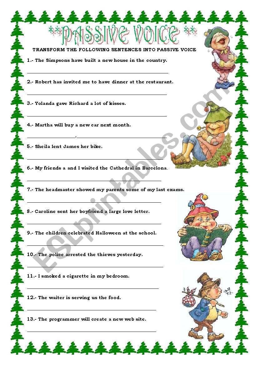 PASSIVE VOICE worksheet