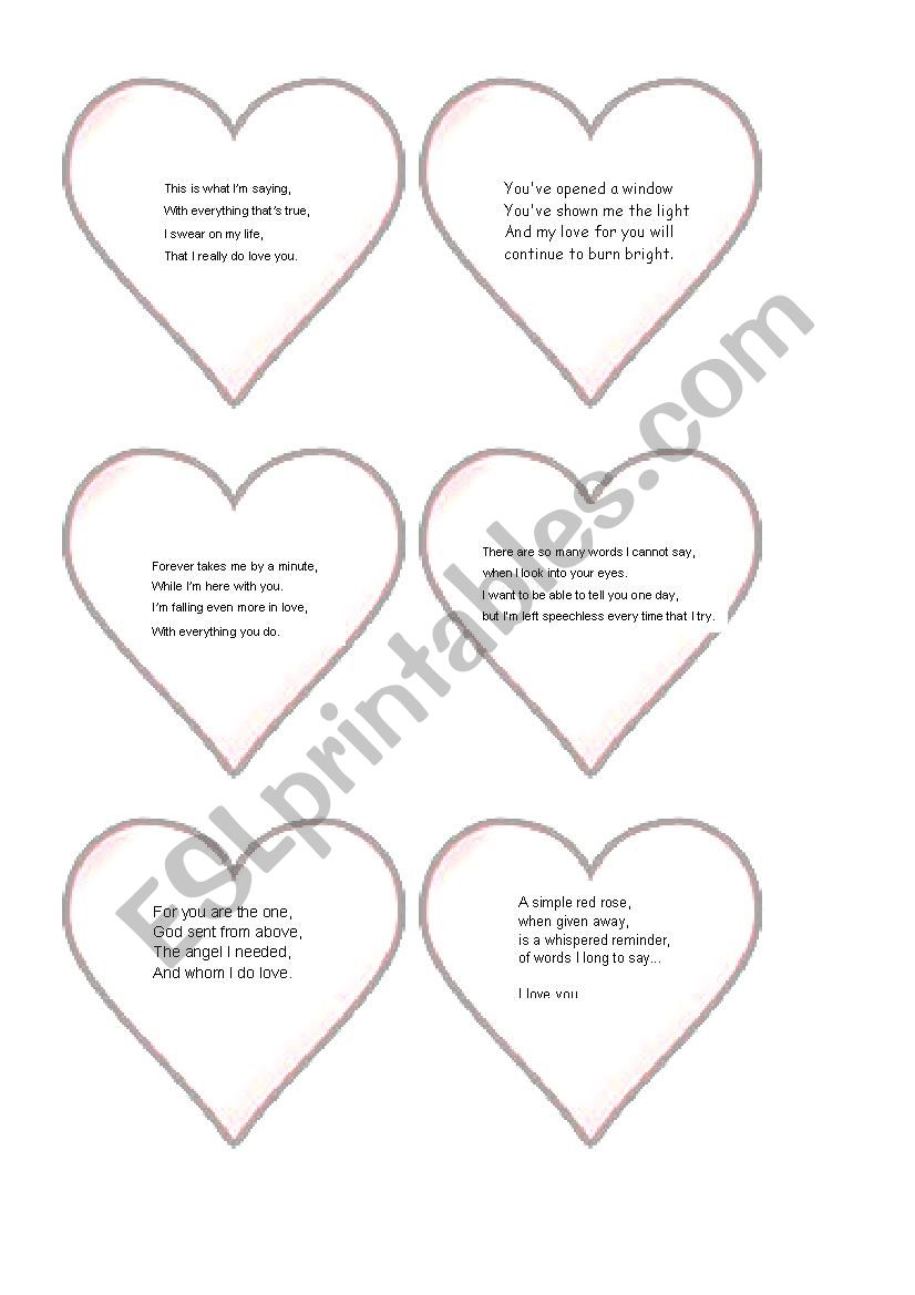 valentine day worksheet