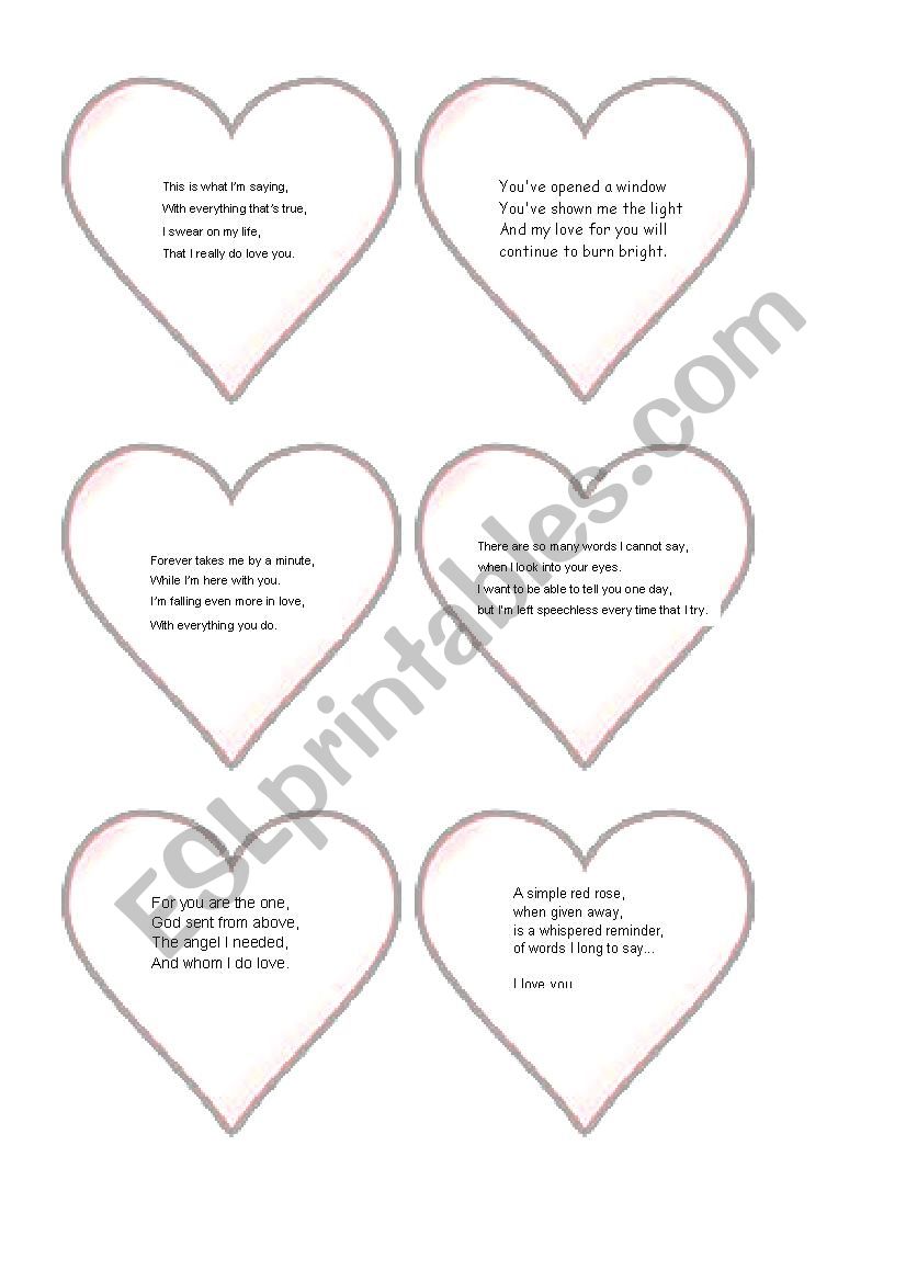 valentine day worksheet