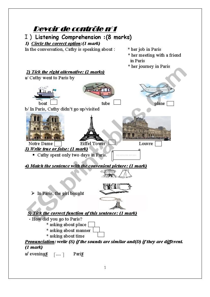 MID TERM TEST N1 worksheet