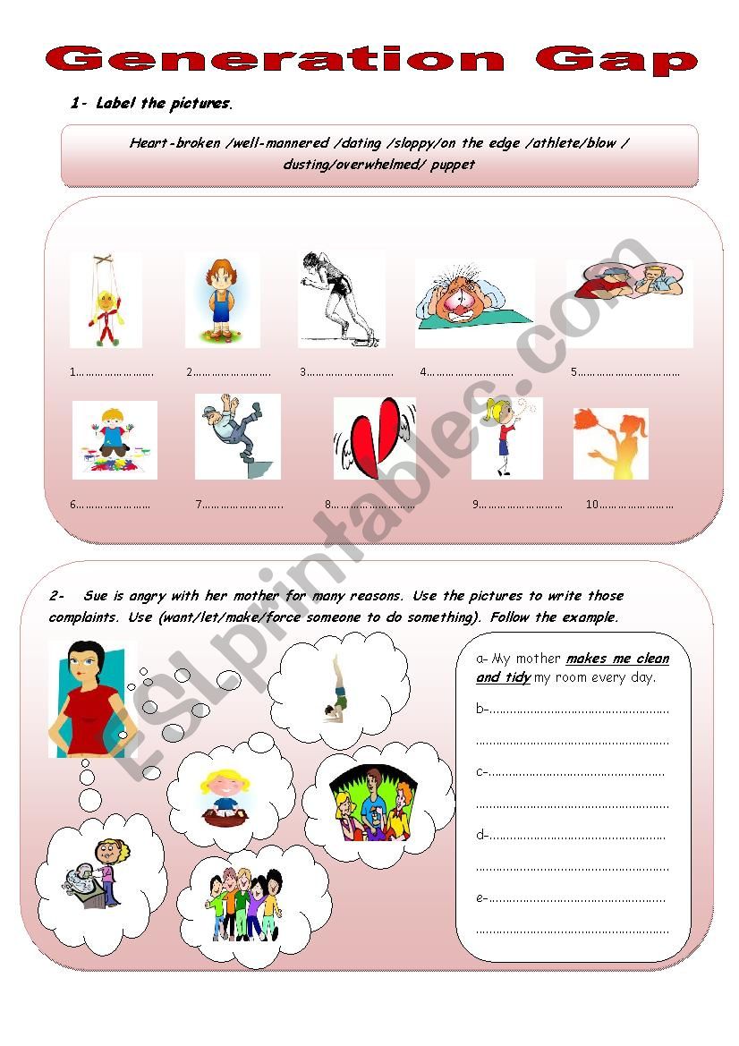 Generation gap section 3 Module 1 third form