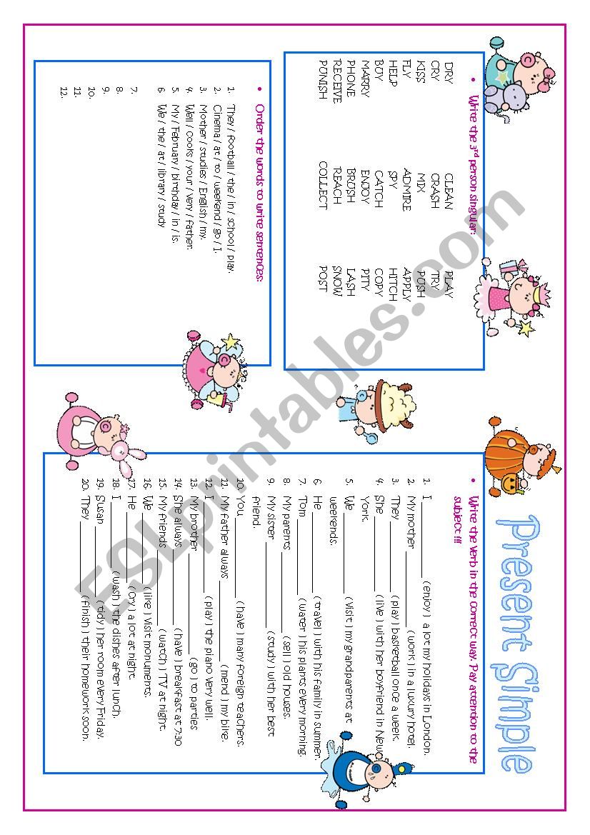 Present Simple worksheet