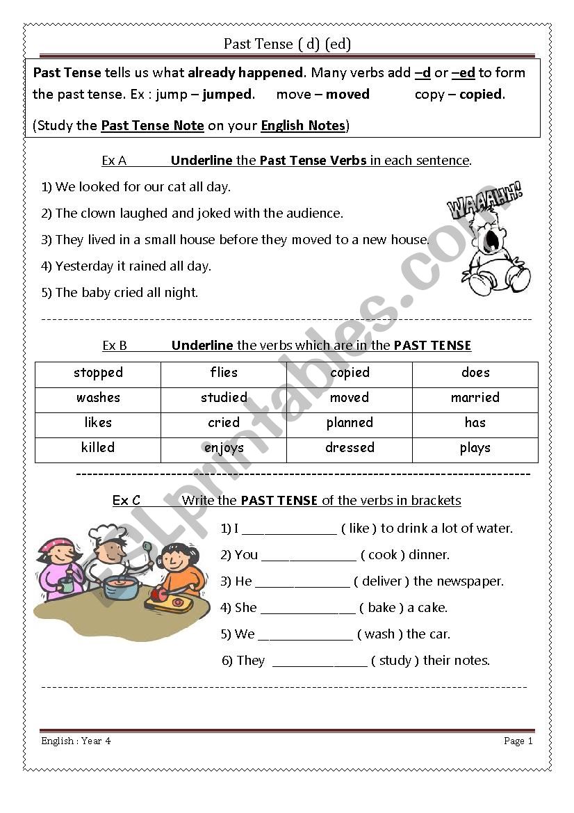 Past Tense worksheet