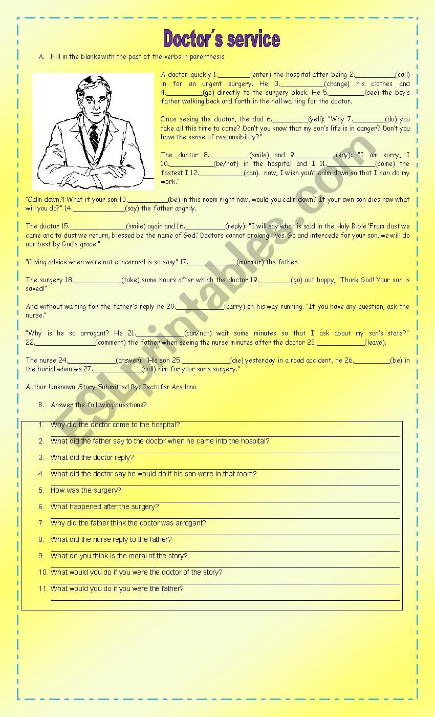 DOCTORS SERVICE  worksheet