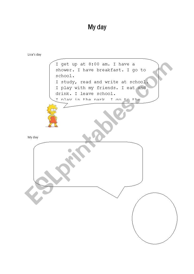 All About My Day Printable