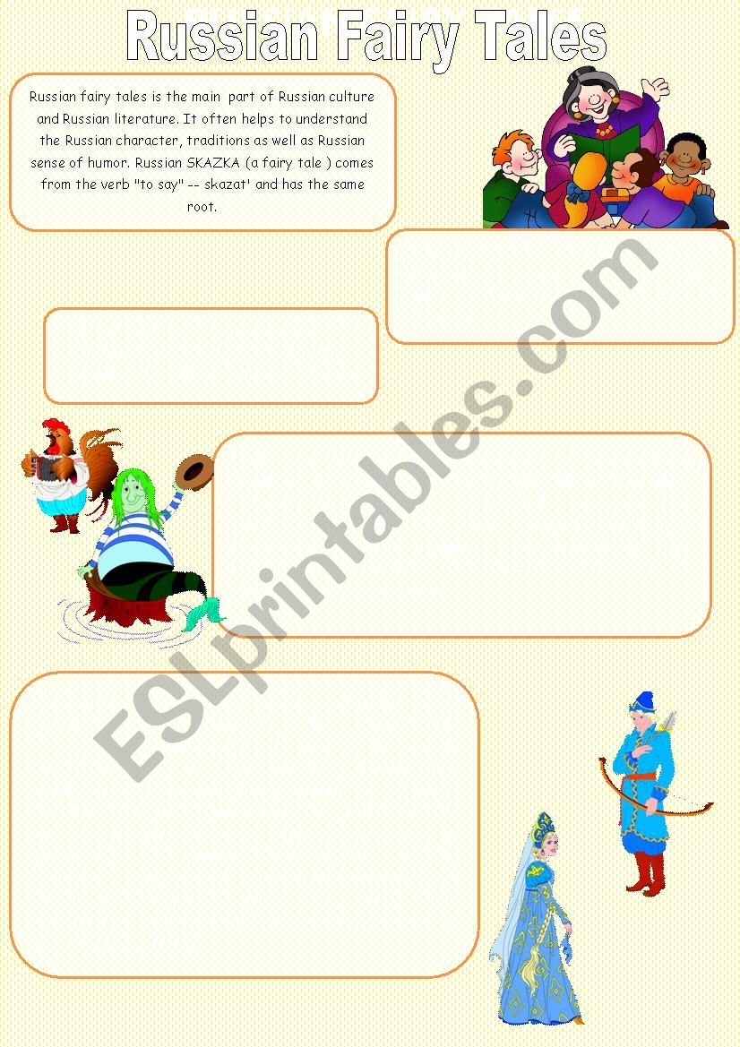 Russian Fairy tales worksheet