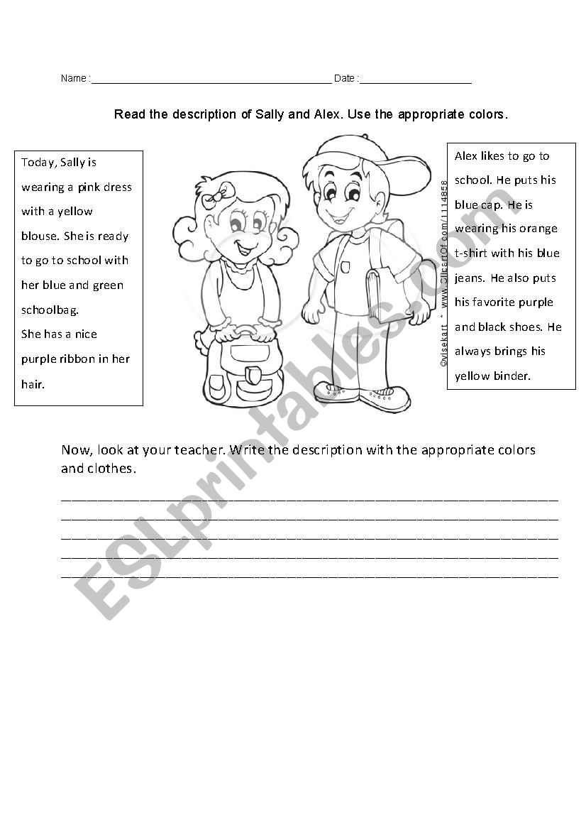 Color Me worksheet