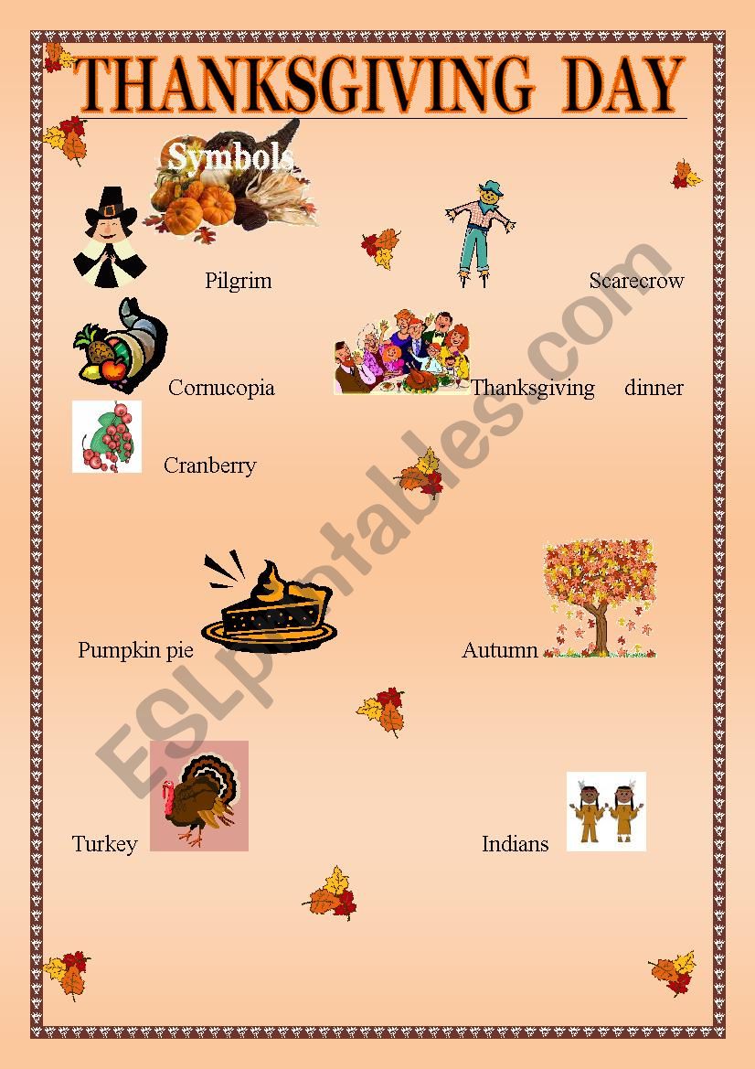 Thanksgiving worksheet