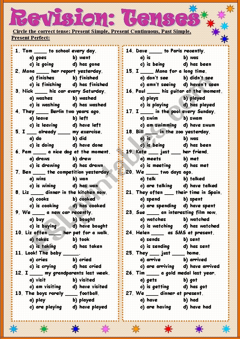 revision-tenses-esl-worksheet-by-tmk939