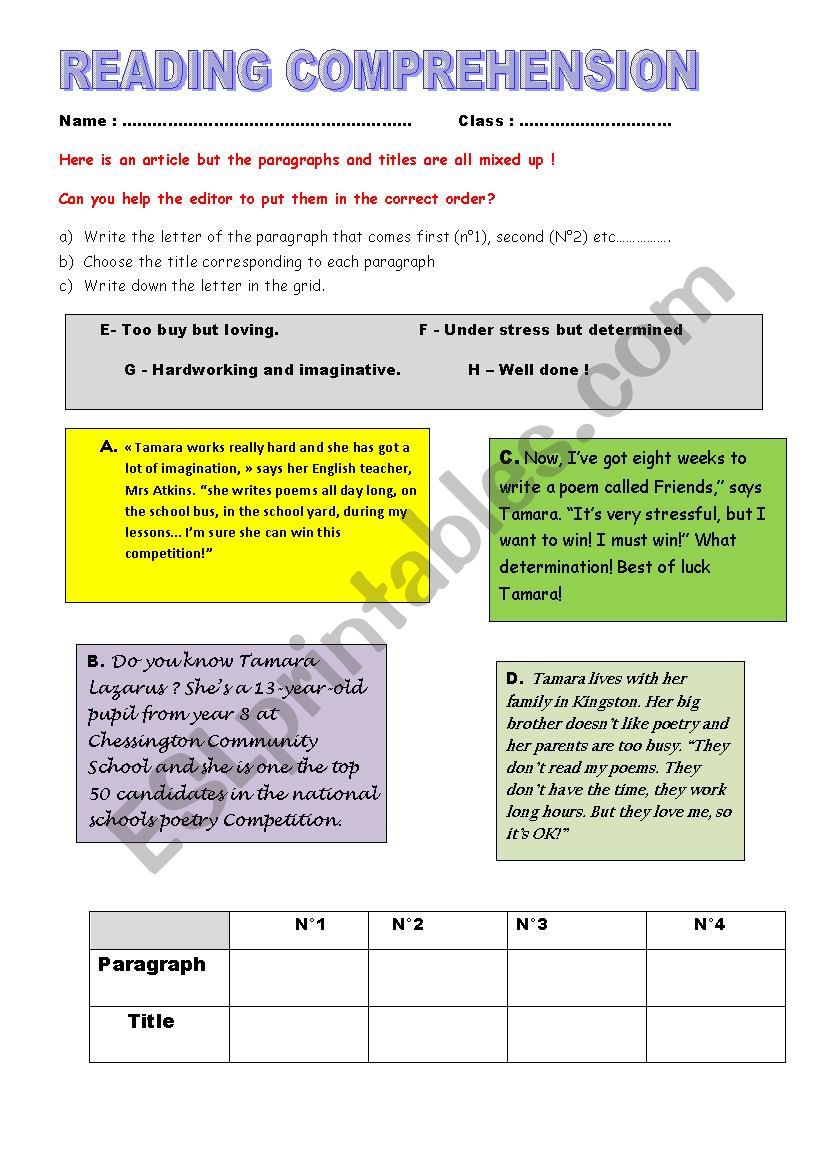 reorder the text worksheet