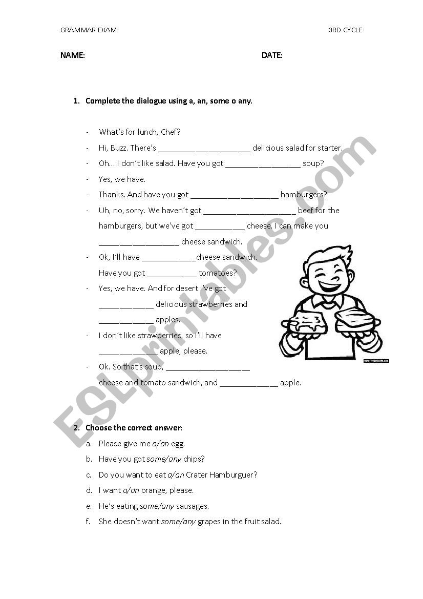 QUANTIFIERS worksheet