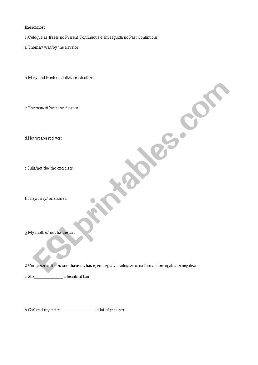 Simple Past and Past Continuous