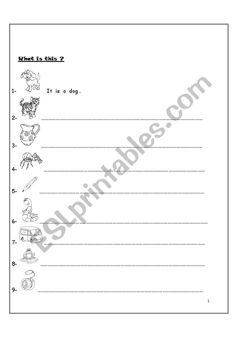 what is this? worksheet