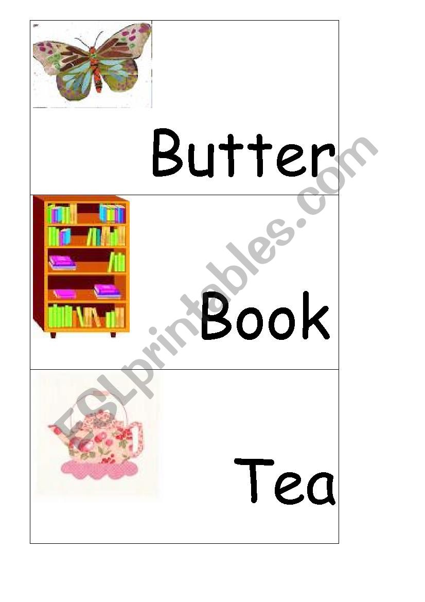 Compound Words Cards worksheet