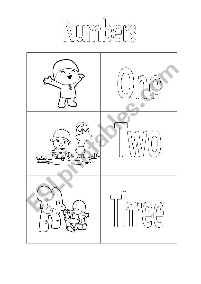 Learning the numbers worksheet