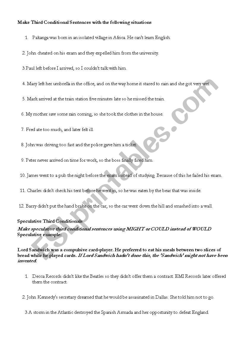 grammar review worksheet