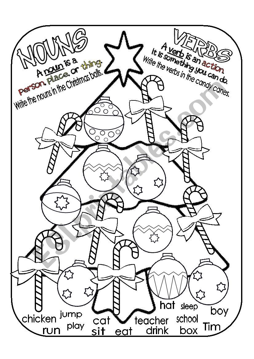 christmas-noun-verb-sort-esl-worksheet-by-lizsantiago