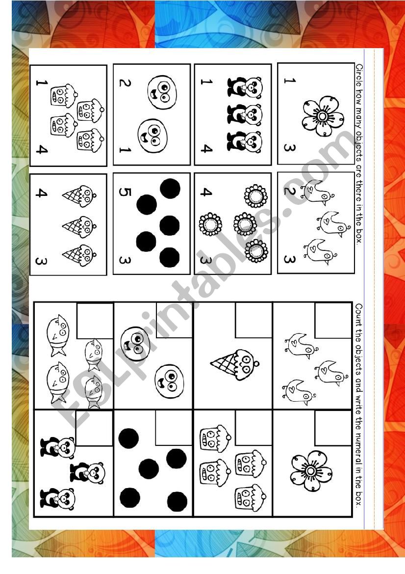 Counting 1-10 worksheet