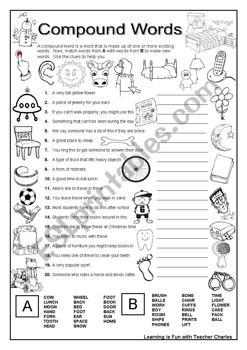 Compunds Words 2 worksheet